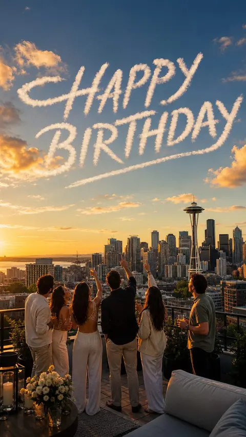 Concept render: a birthday message in the sky